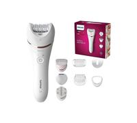 PHILIPS Epilator Series 8000, Wet and Dry Hair Removal for Legs and Body, Powerful Epilation, 8 Accessories, BRE735/01