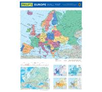 Philip's Europe Wall Map: Political / Physical