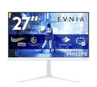 PHILIPS Evnia 27M2N5201P 27 inch FHD Gaming Monitor 260Hz, Fast IPS Panel, 1ms GtG, Adaptive Sync, HDR10, G-Sync Compatible, Height Adjustment, (1920x1080 HDMI 1x 2.0 DP 1x 1.4) White