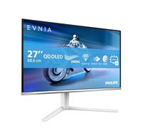 Philips Evnia 27M2N6501L -27 inch WQHD Gaming Monitor,240Hz, QD-OLED, 0.03ms GtG, HDR10, G-Sync Comp, Height Adjust, Ambiglow (2560x1440 HDMI 2x 2.1 DP 1x1.4 USB Hub) White
