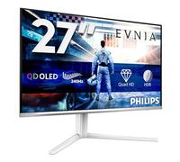 Philips Evnia 27M2N6591L 27 inch WQHD Gaming Monitor 240Hz, QD-OLED Panel, 0.03ms GtG, HDR10, G-Sync Compatible, Height Adjustment, (2560x1440 HDMI 2x 2.1 DP 1x 1.4 USB Hub) White