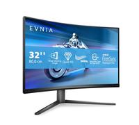 Philips Evnia - 32M2C5500W - 32 Inch QHD Curved Gaming Monitor, 240Hz, VA, 0.5 ms, HDR400, AMD FreeSync Pro, Height Adjust, USB HUB (2560 x 1440 - HDMI 2.0 / DP 1.4 / USB 3.2)