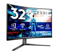 Philips Evnia - 32M2C5500W - 32 Inch QHD Curved Gaming Monitor, 240Hz, VA, 0.5 ms, HDR400, AMD FreeSync Pro, Height Adjust, USB HUB (2560 x 1440 - HDMI 2.0 / DP 1.4 / USB 3.2)