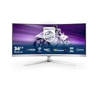 Philips 34M2C8600/00 computer monitor 86.4 cm (34") 3440 x 1440 pixels Wide Quad HD OLED White