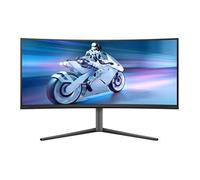 PHILIPS Evnia 34M2C6500-34 Inch OLED WQHD Curved Gaming Monitor, 175 Hz, 0.03 ms, HDR400, Ambiglow, FreeSync Premium Pro, G-Sync comp. (3440x1440, 2X HDMI, DisplayPort, USB Hub) dark gray