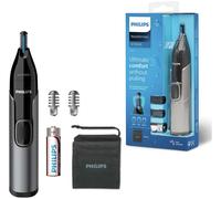 Philips 3000 series Nose Trimmer Series 3000 NT3650/16 Washable nose, ear and eyebrow trimmer with 2 combs