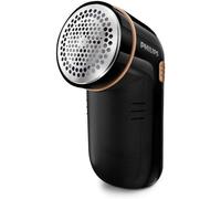 PHILIPS Fabric Shaver Black - Lint & Fuzz Remover with 3-Hole Sizes, Adjustable Blade, Easy Empty, Includes Batteries