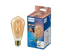 Philips Filament Bulb Amber 7W Eq.50W ST64 E27 Smart Bulb Gold Translucent LED E