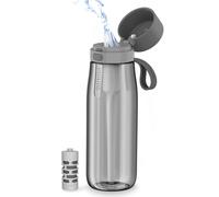 PHILIPS Filtered Water Bottle BPA-Free Tritan Plastic Water Bottles Replaces 450 Plastic Water Bottle with Reusable GoZero Everyday Water Filte