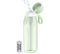 PHILIPS Filtered Water Bottle BPA-Free Tritan Plastic Water Bottles Replaces 450 Plastic Water Bottle with Reusable GoZero Everyday Water Filte