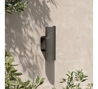 Philips Fira Outdoor Wall Light, 800 lm, 2700 K, PowerShield, IP44 Weather-Resistant, Durable, Aluminum, Modern Design, Built-in LED, Anthracite Gray