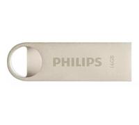 Philips USB Stick 16GB USB 2.0 Flash Drive Moon Edition for PC, Laptop, Computer Reads up to 20MB/s Metal Keychain Ring Capless