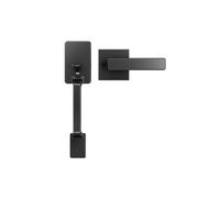 PHILIPS Front Door Handle No Lock Entry Handleset Exterior with Interior Handed Lever Modern Front Door Handle Deadbolt Not Included Matte Black