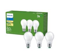 Philips E27 LED bulb A60 4W 840lm 2700K matt 3-pack
