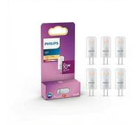 Philips G4 Capsule 12V LED Light Bulbs, 1W (10W Halogen Equivalent), 115 Lumens, Warm White 2700K, Energy Saving - 6 Pack