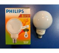 Philips G95 Soft White 230-240V E27 8000H 410LM 9W Globe Bulb Lamp