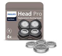 Philips Genuine Head Shaver Replacement Heads - Compatible with Philips Head Shaver Pro HS5980, HS7980 and HS9980, Self-Sharpening ComfortCut Blades, Gentle on Skin, 4 Pieces, Model HS740/15