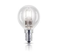 Philips GLS Golf Ball E14 SES Small Edison Screw Halogen EcoClassic P45 Energy Saving Dimmable Light Bulb 220-240v, 42W - Pack of 3