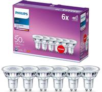 Philips GU10 LED Spot Light Bulbs 6 Pack 4.6W 50W Equivalent Cool White 4000K