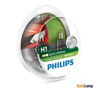 PHILIPS H1 LongLife EcoVision car headlight bulb 12V 55W P14,5s 12258LLECOS2 Set