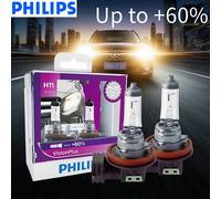 Philips H11 12V 55W PGJ19-2 VisionPlus 3250K Bright Light Up to 60% Vision Halogen Original Car Lamps Headlight 12362VPS2