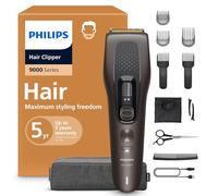 Philips Hair Clipper 9000 Series - Hair Trimmer for Men & Women, Self-Sharpening Blades, 28 Length Settings in 1 mm Steps, Trim and Flow Comb, Up to 180 Min. Runtime, 4-piece Barber Kit, HC9721/15