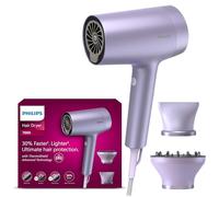 Philips Hair Dryer 7000 Series, ThermoShield Advanced Technology, Mineral and Water Ionic, with Nozzle and Hair Diffuser, 1800W, Model BHD720/13