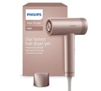 Philips Hair Dryer 8000 Series, with ThermoShield Advanced, Ionic, Brushless DC Motor, Scalp Care, 1400W, Rose Champagne, Model BHD837/03