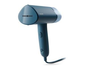 Philips Handheld Garment Steamer 3000 Series, 20 g/min, Great for Travel | Ready in ~30 seconds - 1000W handheld clothes steamer, 100ml detachable tank, ideal travel companion, blue (STH3000/26)