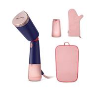 Philips 5000 Series Handheld Steamer - Powerful 1400W, Continuous Steam, 2 Water Tanks, Fast Heat-Up in 35s, Eco & Max Settings, Adjustable Head, Metal Soleplate, Accessories, Marine Blue (STH5030/20)