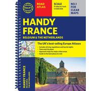 Philip's Handy Road Atlas France, Belgium and The Netherlands : Spiral A5