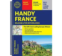 Philip's Handy Road Atlas France, Belgium and The Netherlands: Spiral A5 (Philip's Road Atlases)