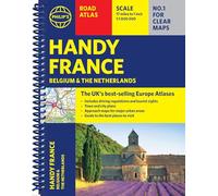Philip's Handy Road Atlas France, Belgium and The Netherlands : Spiral A5