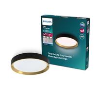PHILIPS Hanno Ceiling SceneSwitch, Round, 24W, 2800Lm, 4000K, Black, IP20