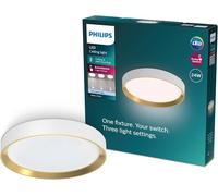 PHILIPS Hanno LED Ceiling Light with SceneSwitch, 24W Dimmable, Warm White Light