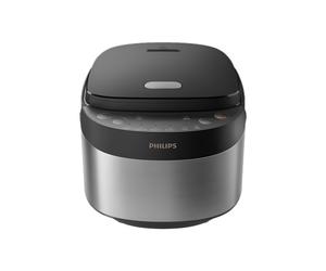 Philips HD3093-80 Rice Cooker for 0.85L Rice, 8 Presets - Black
