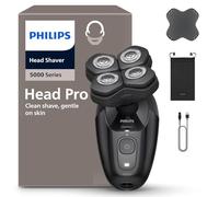 Philips Head Shaver Pro 5000 Series - Skull Shaver for Men and Women, 360° Flexing Head & ComfortCut Blades for Clean Shave, Gentle on Skin, Model HS5980/15