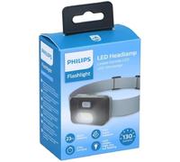 Philips Headlamp LED - 130 L - 3 Light Modes - IPX4 - Includes 3 x AAA Batteries - Grey