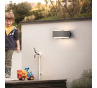 Philips Hedgehog outdoor wall light grey