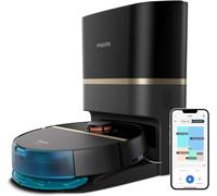Philips HomeRun 7000 Series Robot Vacuum and Mop - Ultra-Strong 5000 Pa Suction, Auto-Empty Station, Vibrating Mop, 180 min Runtime, Smart App Control (XU7100/01)