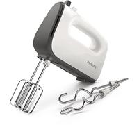Philips HR3740/00 Mixer Daily with 5 speeds and Turbo, Stainless Steel Hooks, 450W, White