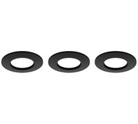 Philips Hue 3-Pack Connected Recessed Spotlights, 90 mm, White & Color Light, Bluetooth Compatible, Voice Control with Alexa, Apple Home & Google Assistant, Black