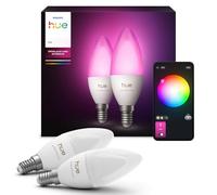 Philips Hue 5.3W B39 E14 Colour Smart LED 2-Pack Bulbs