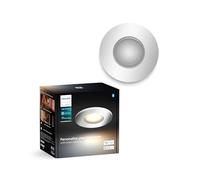 Philips Hue Adore Recessed Spotlight, Aluminium | Warm to Cool White Ambience Light, New Generation, Dimmable Bathroom Lights, Bluetooth App and Voice Control, Smart Home