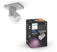 Philips Hue Argenta White and Colour Ambiance Smart Single Ceiling SpotLight LED (GU10) with Bluetooth, White, Works with Alexa, Google Assistant and Apple HomeKit, New