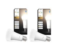 Philips Hue Bundle - 2X White 1600 A67 E27 Smart Bulbs | Extra Bright Dimmable LED, Smart Lighting, App & Voice Control, Works with Alexa, Google Home & Apple HomeKit