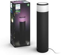 Philips Hue Calla Outdoor Pedestal Lightfor Garden, Large, Black | White and Colour Ambience, 16 Million Colours, Smart LED, Waterproof, Bluetooth App and Voice Control, Smart Home