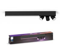 Philips Hue Centris White and Colour Ambiance Smart Ceiling Bar Light, 3X SpotLights [GU10 Spot] with Bluetooth, Black. Works with Alexa, Google Assistant and Apple HomeKit.