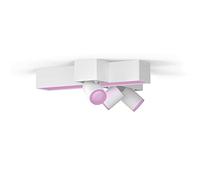 Philips Hue Centris White and Colour Ambiance Smart Ceiling Cross Light Bar, 3x SpotLights [GU10 Spot] with Bluetooth, White. Works with Alexa, Google Assistant and Apple HomeKit, 915005928601
