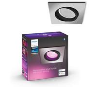 Philips Hue Centura White and Colour Ambiance Smart Spotlight [Silver - Square] with Bluetooth, Works with Alexa, Google Assistant and Apple Homekit